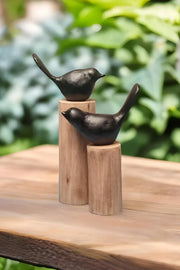 Perch Pair , Decorative Bird Sculptures